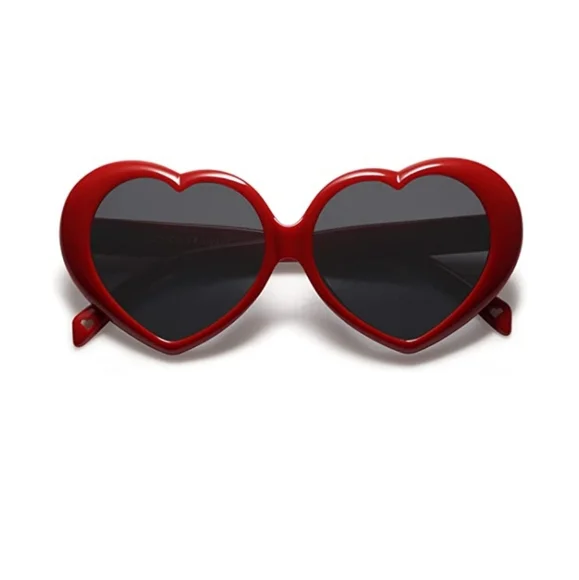 Accessories | Red Womens Heart Shaped Sunglasses Vintage  display picture 3